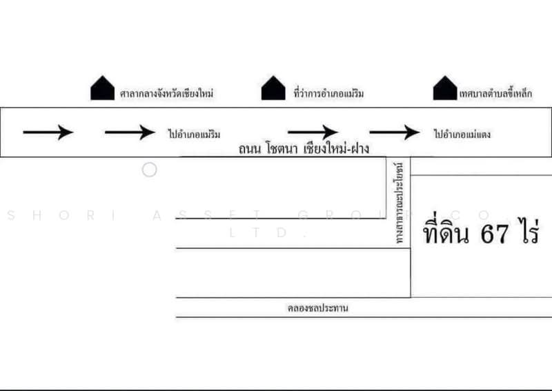 ที่ดินแม่ริม, เชียงใหม่, ขี้เหล็ก, แม่ริม, เชียงใหม่, 107,516 ตร.ม., ที่ดิน ขาย, โดย Shori Asset Group Co., Ltd., 500464679 - DDproperty.com