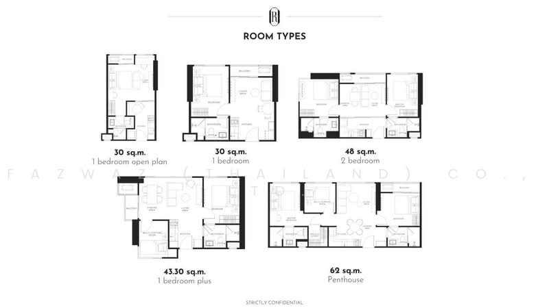 Origin Residences Sukhumvit, Bangkok, Phra Kanong, Khlong Toei, Bangkok, 2 Bedrooms, 48 sqm, Condo For Sale, by Fazwaz (Thailand) Co., Ltd., 500465845 - DDproperty.com