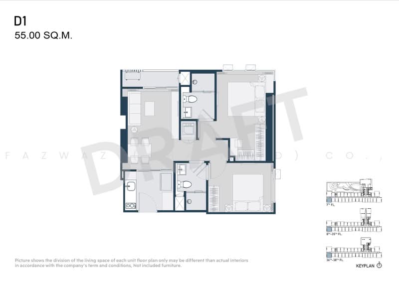 Life Udomsuk Station, Bangkok, Udomsuk Road, Bang Na Tai, Bang Na, Bangkok, 2 Bedrooms, 55 sqm, Condo For Sale, by Fazwaz (Thailand) Co., Ltd., 500465867 - DDproperty.com
