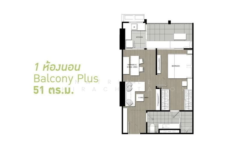U Delight Residence Riverfront Rama 3, Bangkok, 772 Rama 3 Road, Bang Pong Pang, Yan Nawa, Bangkok, 1 Bedroom, 51 sqm, Condo For Rent, by Natrinee Aphirachatanon, 500465910 - DDproperty.com