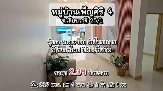 เพ็ญศิริ 4 ถนนเลียบวารี25/1 โคกแฝด หนองจอก คู้ขวา, กรุงเทพ, เลียบวารี25/1, โคกแฝด, หนองจอก, กรุงเทพ, 80 ตร.ม., ทาวน์เฮ้าส์ ขาย, โดย นภัสศรณ์ วงศ์สินไทยกร (นันท์), 500465993 - DDproperty.com