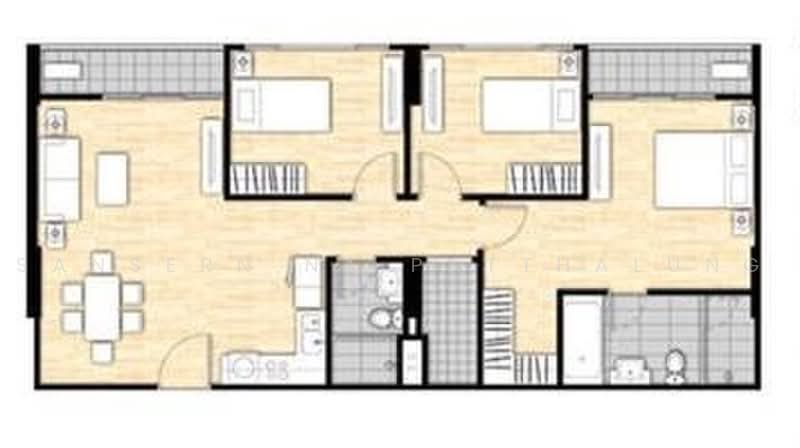 HIVE Taksin, Bangkok, 18 1 Soi, Khlong Ton Sai, Khlong San, Bangkok, 3 Bedrooms, 96 sqm, Condo For Rent, by Sansern Na Patthalung, 500466154 - DDproperty.com