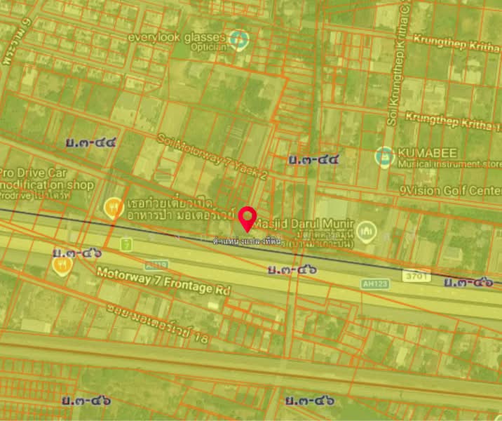 Land for sale 238 sq.wah. Krungthepkreetha - Motorway frontage, Bangkok, คู่ขนานมอเตอร์เวย์, Thap Chang, Saphan Sung, Bangkok, , 952 sqm, Land For Sale, by ดวงจงกล ชุ่มสวัสดิ์, 500466409 - DDproperty.com