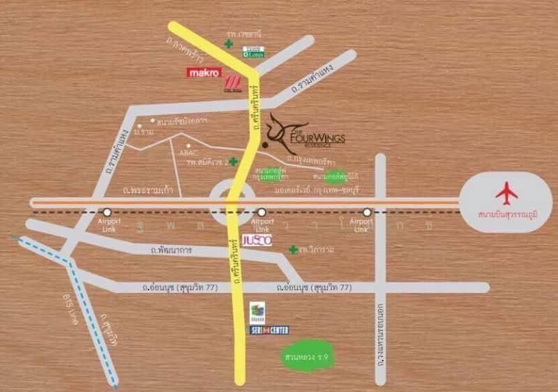 The Fourwings Residence : โฟร์วิงส์ เรสซิเดนซ์, กรุงเทพ, 335 ศรีนครินทร์, หัวหมาก, บางกะปิ, กรุงเทพ, 68 ตร.ม., คอนโด ให้เช่า, โดย รัฐพล ศิวาโมกข์, 500466414 - DDproperty.com