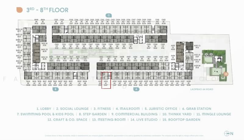 COBE Ladprao-Sutthisan, Bangkok, Wang Thonglang, Bangkok, 1 Bedroom, 24 sqm, Condo For Sale, by Fazwaz (Thailand) Co., Ltd., 500466596 - DDproperty.com