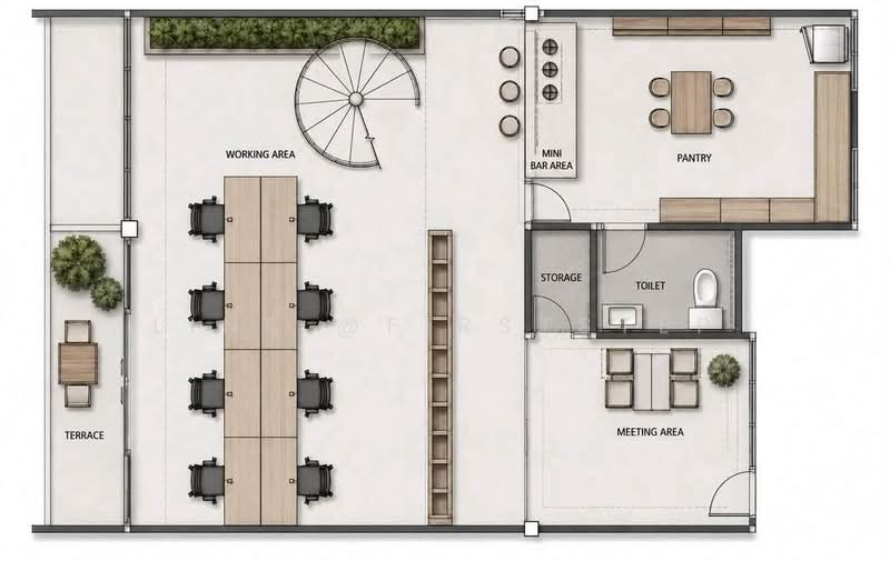 Tropicana Court 2-Storey Duplex Office in the Heart of Ari, Private Garden View, Near BTS Ari, Bangkok, Samsen Nai, Phaya Thai, Bangkok, , 150 sqm, Office Space For Rent, by LINE @firststep, 500467018 - DDproperty.com