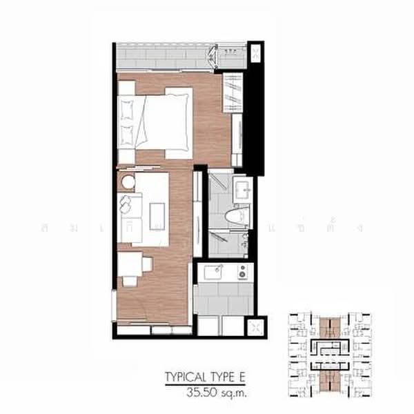 One9Five Asoke-Rama 9, Bangkok, 195 Soi Rama 9 Soi 5, Huai Khwang, Bangkok, 1 Bedroom, 36 sqm, Condo For Sale, by สมเกียรติ แซ่ตั้ง (ปิ่น), 500467049 - DDproperty.com