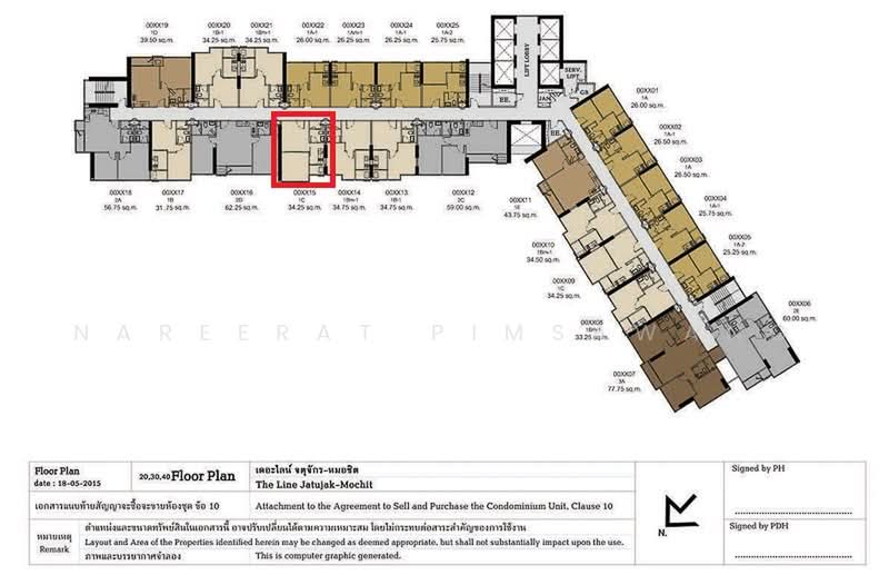 The Line Jatujak-Mochit, Bangkok, Phaholyothin Road, Jom Phon, Chatuchak, Bangkok, 1 Bedroom, 35 sqm, Condo For Sale, by Nareerat Pimsawang, 500467636 - DDproperty.com