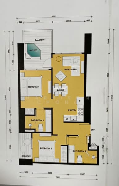 Copacabana Beach Jomtien, Chon Buri (Pattaya), Jomtien Sai Song Rd, Nong Pru, Bang Lamung (Pattaya), Chon Buri (Pattaya), 2 Bedrooms, 65 sqm, Condo For Sale, by Harrison Chong, 500468892 - DDproperty.com
