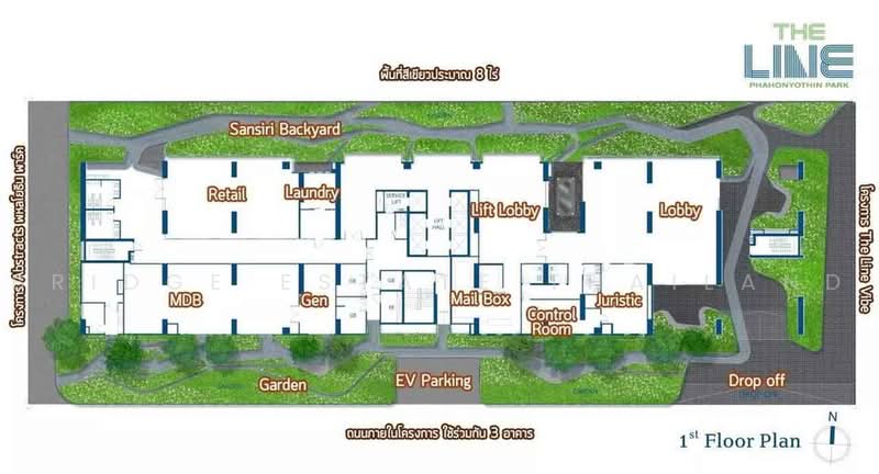 The Line Phahonyothin Park, Bangkok, 1090 Phahonyothin Road, Jom Phon, Chatuchak, Bangkok, 2 Bedrooms, 60 sqm, Condo For Rent, by Bridge Estate Thailand, 500468956 - DDproperty.com