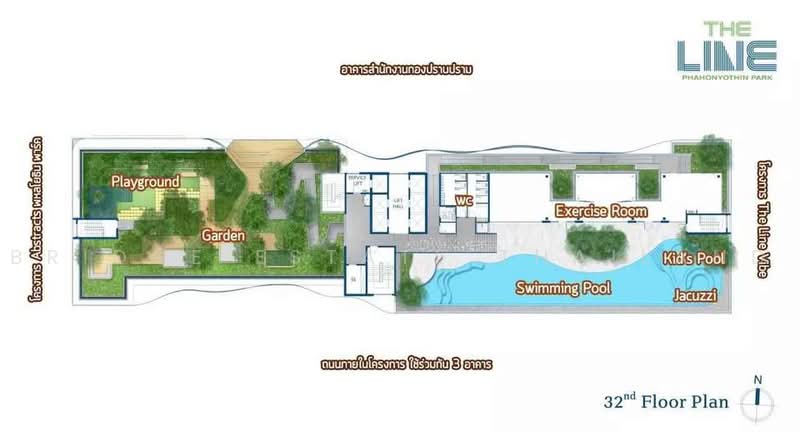 The Line Phahonyothin Park, Bangkok, 1090 Phahonyothin Road, Jom Phon, Chatuchak, Bangkok, 2 Bedrooms, 60 sqm, Condo For Rent, by Bridge Estate Thailand, 500468956 - DDproperty.com