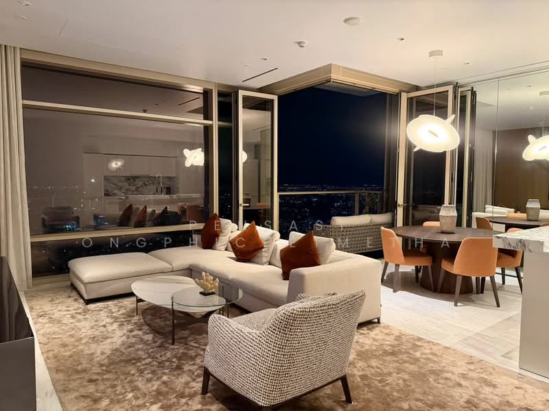 Four Seasons Private Residences, Bangkok, 300 Charoen Krung Road, Yan Nawa, Sathon, Bangkok, 2 Bedrooms, 124 sqm, Condo For Rent, by Pensasi Ongphichetmetha, 500469127 - DDproperty.com