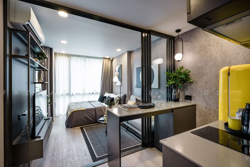 Groove Scape Ladprao-Sutthisan, Bangkok, Soi Lat Phrao 48, Samsen Nok, Huai Khwang, Bangkok, 1 Bedroom, 23 sqm, Condo For Sale, by Fazwaz (Thailand) Co., Ltd., 500469128 - DDproperty.com