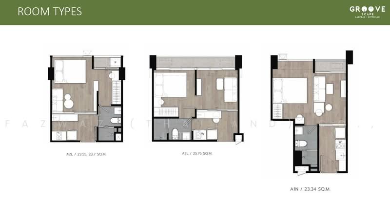 Groove Scape Ladprao-Sutthisan, Bangkok, Soi Lat Phrao 48, Samsen Nok, Huai Khwang, Bangkok, 1 Bedroom, 23 sqm, Condo For Sale, by Fazwaz (Thailand) Co., Ltd., 500469128 - DDproperty.com