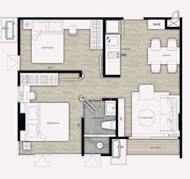 Fynn Aree, Bangkok, Soi Phaholyothin 7, Phaholyothin Road, Samsen Nai, Phaya Thai, Bangkok, 2 Bedrooms, 47 sqm, Condo For Sale, by Nicha Na Lampang, 500469271 - DDproperty.com