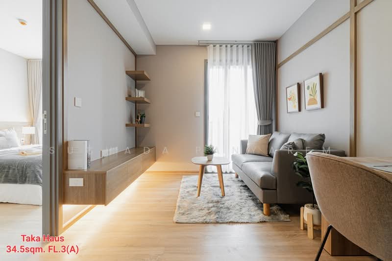 Taka Haus, Bangkok, 99 Soi Ekamai 10, Khlong Tan Nua, Watthana, Bangkok, 1 Bedroom, 35 sqm, Condo For Rent, by Suchada Panyarem, 500469897 - DDproperty.com