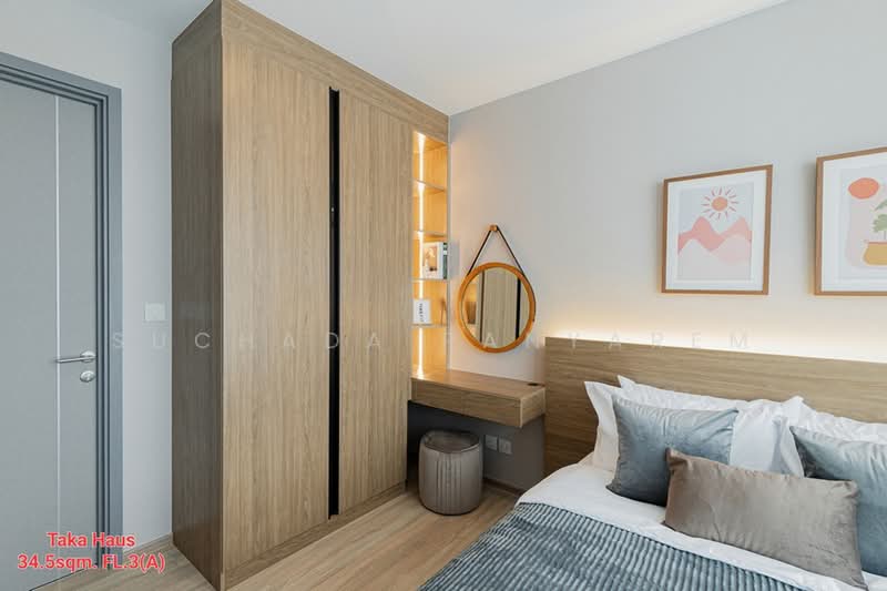 Taka Haus, Bangkok, 99 Soi Ekamai 10, Khlong Tan Nua, Watthana, Bangkok, 1 Bedroom, 35 sqm, Condo For Rent, by Suchada Panyarem, 500469897 - DDproperty.com