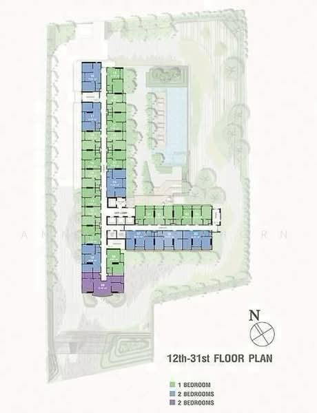 Lumpini Suite Phetchaburi-Makkasan, Bangkok, 1515 Phetchaburi Rd, Makkasan, Ratchathewi, Bangkok, 2 Bedrooms, 41 sqm, Condo For Rent, by Vichai Annavakulthorn, 500469988 - DDproperty.com