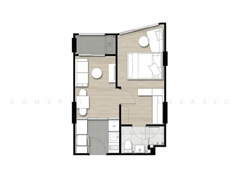 The Nest Sukhumvit 71, Bangkok, 17 Soi Pridi Banomyong 2, Phra Kanong Nua, Watthana, Bangkok, 1 Bedroom, 34 sqm, Condo For Rent, by Komkrit Arunvessased, 500470679 - DDproperty.com