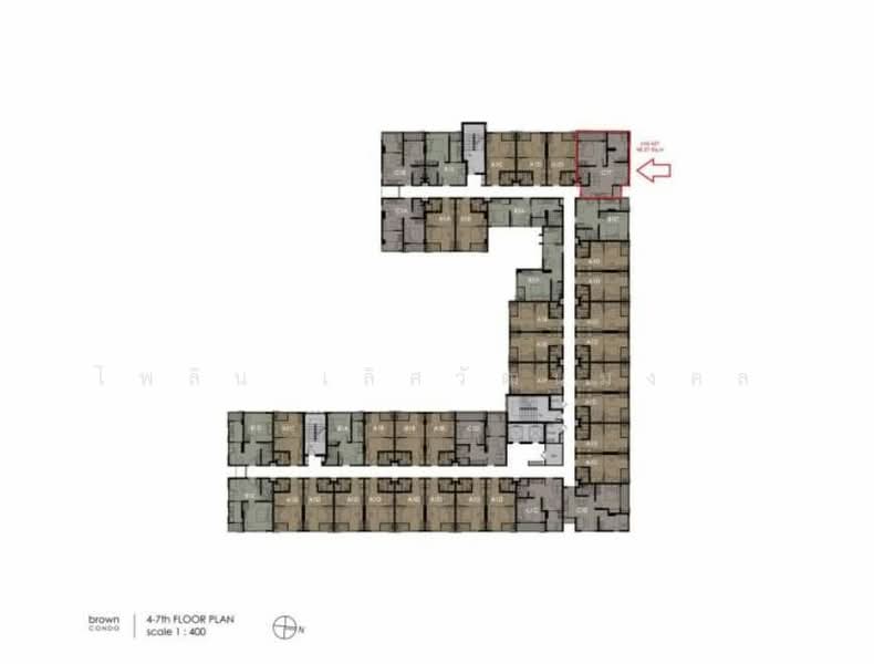 Brown Condo Ratchada 32, Bangkok, Soi Ratchada 32, Ratchadaphisek Road, Chan Kasem, Chatuchak, Bangkok, 2 Bedrooms, 47 sqm, Condo For Rent, by ไพลิน เลิศวัฒนมงคล, 500471280 - DDproperty.com