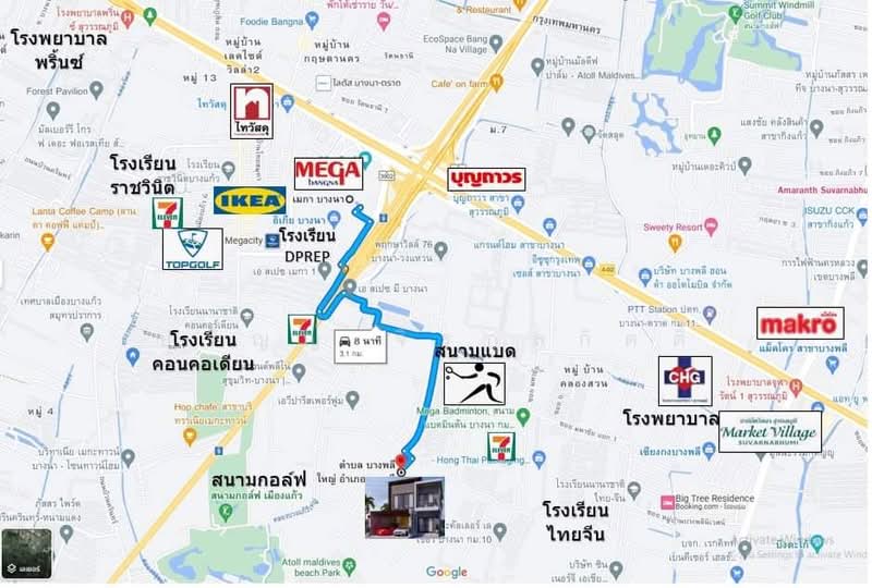 บ้านเช่า คลองบางแก้วใหญ่ บางนา บางพลี, Bangkok, Bang Na, Bangkok, 4 Bedrooms, 150 sqm, Single Detached House For Rent, by ปริญญ์ จิรกุลกิตติ์, 500471517 - DDproperty.com