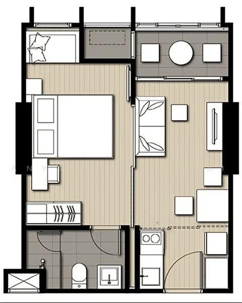 IDEO Q Chula - Samyan, Bangkok, 660-662 Rama 4 Road, Maha Phrutharam, Bang Rak, Bangkok, 1 Bedroom, 33 sqm, Condo For Rent, by Anya Atarchanai, 500472134 - DDproperty.com
