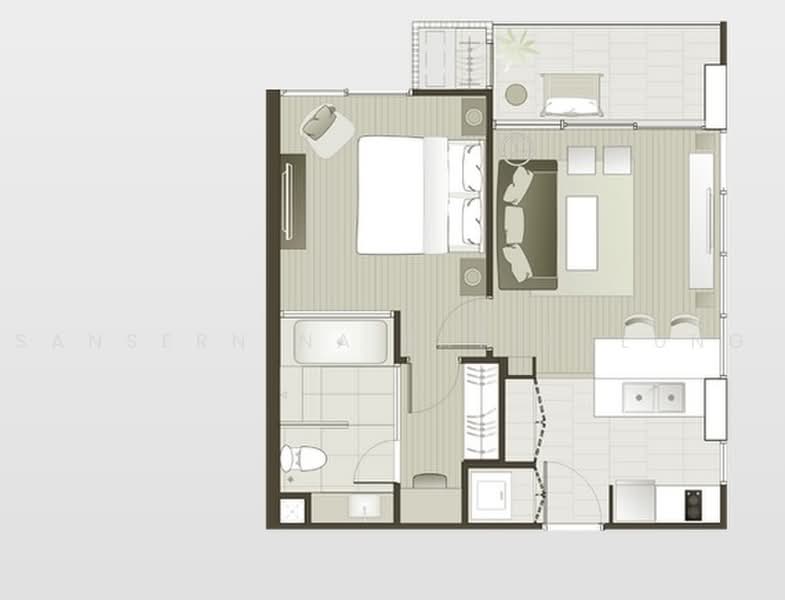 Aequa Sukhumvit 49, Bangkok, Soi Sukhumvit 49, Sukhumvit Road, Khlong Tan Nua, Watthana, Bangkok, 1 Bedroom, 52 sqm, Condo For Rent, by Sansern Na Patthalung, 500472377 - DDproperty.com