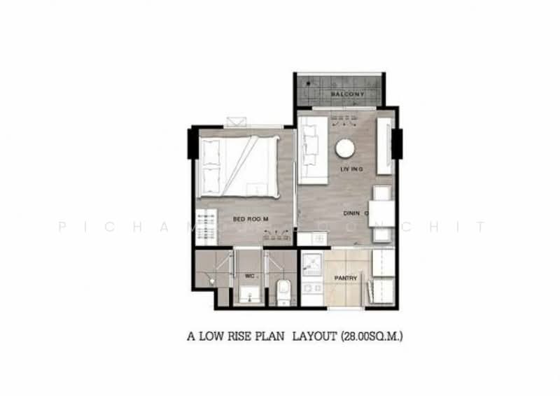 Niche Mono Ramkhamhaeng, Bangkok, Soi Ramkhamhaeg 36, Hua Mak, Bang Kapi, Bangkok, 1 Bedroom, 28 sqm, Condo For Sale, by Pichamon Boonchit, 500472827 - DDproperty.com