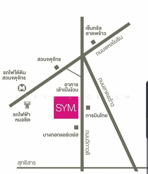 SYM Vibha-Ladprao, Bangkok, 733 Vibhavadi Rangsit Rd, Jom Phon, Chatuchak, Bangkok, 1 Bedroom, 36 sqm, Condo For Sale, by Araya Laokham, 500473015 - DDproperty.com