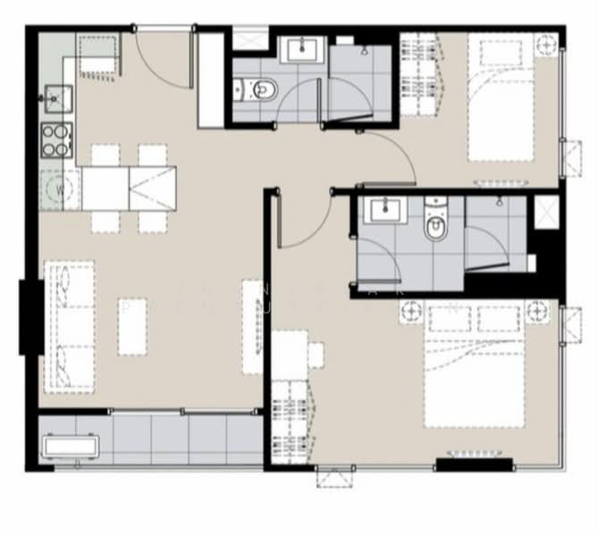 Maru Ladprao 15, Bangkok, Soi Lat Phrao 15, Jom Phon, Chatuchak, Bangkok, 2 Bedrooms, 57 sqm, Condo For Sale, by Thanyalak Premputtiphan, 500473577 - DDproperty.com