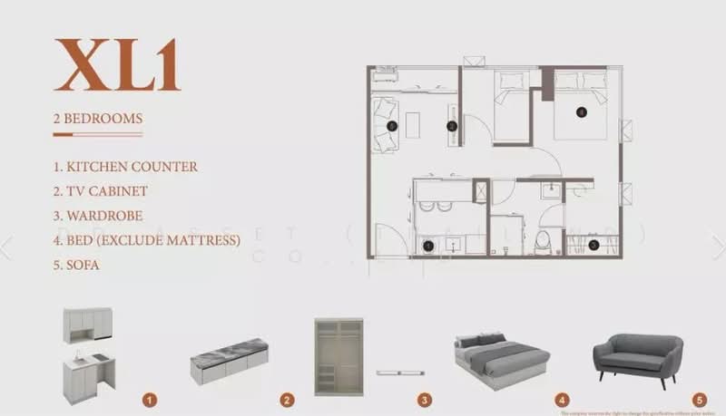 ESQUE Sukhumvit 101/1, Bangkok, Soi Wachiratham Sathit 25, Bang Chak, Phra Khanong, Bangkok, 1 Bedroom, 38 sqm, Condo For Rent, by DD Asset (Thailand) Co.,Ltd, 500474189 - DDproperty.com
