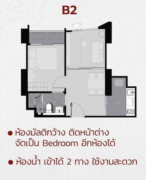 Life Ladprao Valley, Bangkok, Phaholyothin Road, Jom Phon, Chatuchak, Bangkok, 1 Bedroom, 35 sqm, Condo For Rent, by ไพลิน เลิศวัฒนมงคล, 500474203 - DDproperty.com
