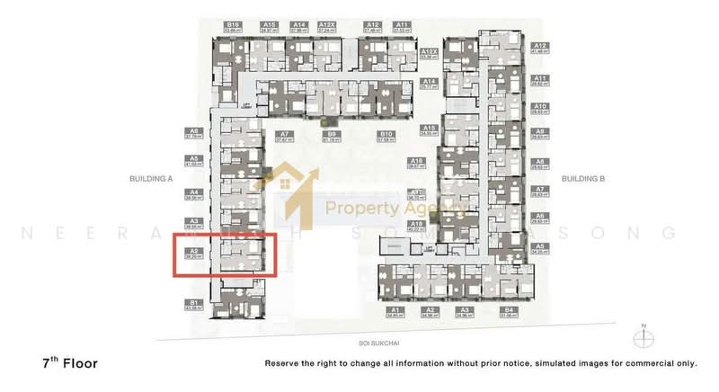Noble Ambience Sukhumvit 42, Bangkok, 55 Suk Chai Alley, Khong Tan, Khlong Toei, Bangkok, 1 Bedroom, 38 sqm, Condo For Sale, by Neeranuch Somprasong, 500476714 - DDproperty.com