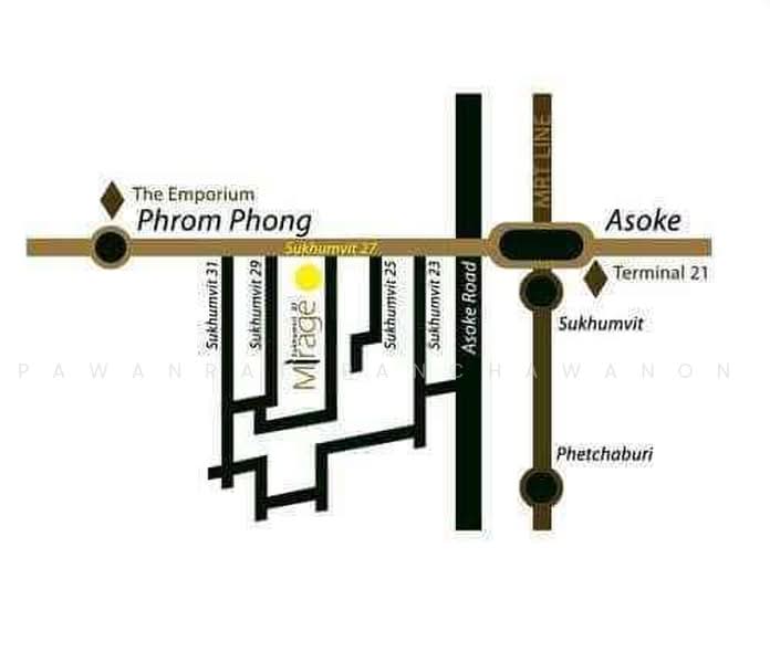 Mirage Sukhumvit 27, Bangkok, 6 Soi Sukhumvit 27, Khlongtoei Nua, Watthana, Bangkok, 1 Bedroom, 35 sqm, Condo For Rent, by Pawanrat Panchawanon, 500477385 - DDproperty.com