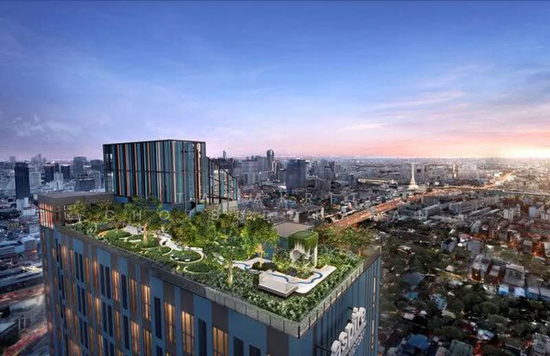 Aspire Vibha-Victory, Bangkok, 702 Asoke-Dindaeng Road, Din Daeng, Bangkok, 1 Bedroom, 34 sqm, Condo For Rent, by Tanakrit Chotbuddkayan, 500477427 - DDproperty.com
