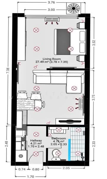 Sukhumvit Suite : สุขุมวิท สวีท, กรุงเทพ, 19 ซอยสุขุมวิท 13, คลองเตยเหนือ, วัฒนา, กรุงเทพ, 39 ตร.ม., คอนโด ขาย, โดย Supitcha Wongisaraseri, 500477513 - DDproperty.com