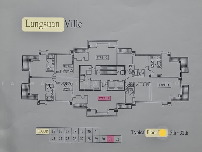 Langsuan Ville, Bangkok, 50 Soi Langsuan, Lumphini, Pathum Wan, Bangkok, 2 Bedrooms, 161 sqm, Condo For Rent, by Fazwaz (Thailand) Co., Ltd., 500477755 - DDproperty.com