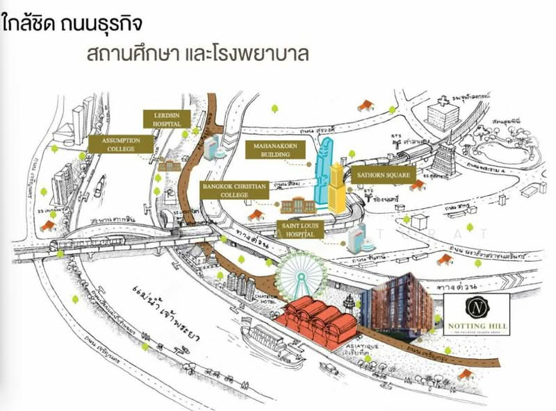 Notting Hill The Exclusive Charoen Krung, Bangkok, 77 Charoen Krung 93 Alley, Wat Prayakrai, Bang Kho Laem, Bangkok, 1 Bedroom, 27 sqm, Condo For Sale, by Jakree Buajatturat, 500477896 - DDproperty.com