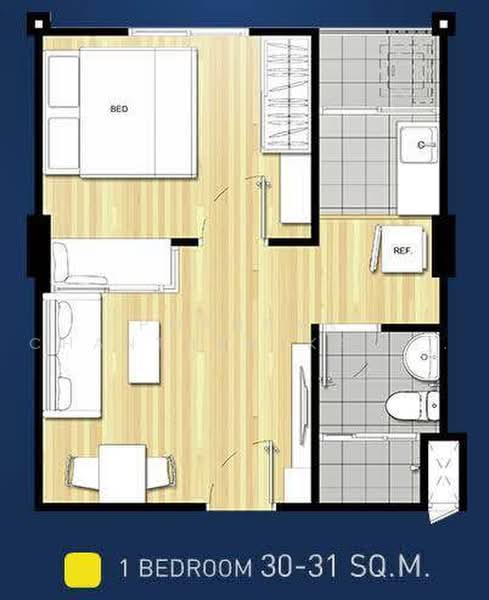 Condo U Vibha-Ladprao, Bangkok, Song Sa-ad Alley, Jom Phon, Chatuchak, Bangkok, 1 Bedroom, 32 sqm, Condo For Sale, by Pornpan Chantharakasemchai, 500478199 - DDproperty.com