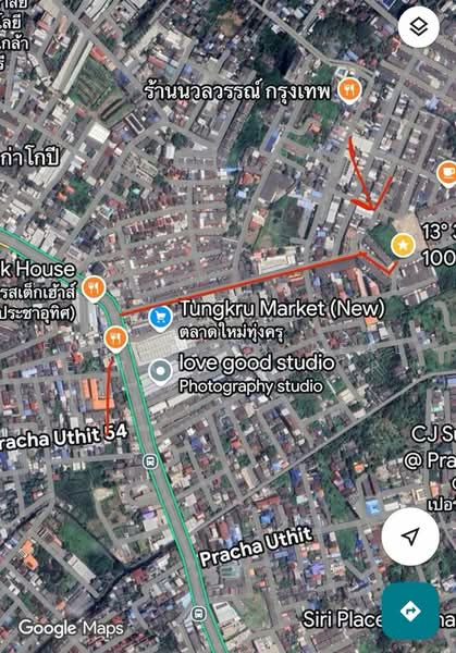 ขายที่ดิน 759 ตร.ว. ประชาอุทิศ 59 ใกล้ตลาด ใกล้มหาลัย, Bangkok, Bangmot, Thung Khru, Bangkok, , 3,036 sqm, Land For Sale, by Forty-Six Real Estate Group, 500478247 - DDproperty.com