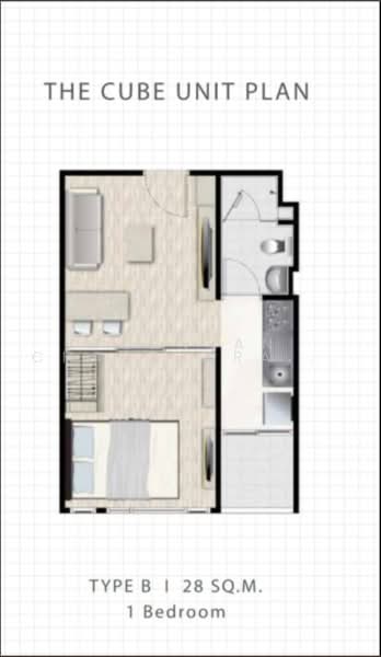 The Cube South Chaengwattana 15/1, Bangkok, Soi Khun Wiwian, Chaeng Watthana Road, Thung Song Hong, Lak Si, Bangkok, 1 Bedroom, 28 sqm, Condo For Sale, by Pornpan Chantharakasemchai, 500478303 - DDproperty.com
