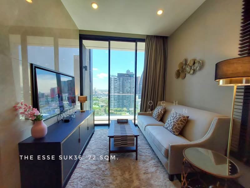 The Esse Sukhumvit 36, Bangkok, Soi Sukhumvit 36, Sukhumvit Road, Phra Kanong, Khlong Toei, Bangkok, 2 Bedrooms, 72 sqm, Condo For Rent, by Khemasooch Chiraburanan, 500478461 - DDproperty.com