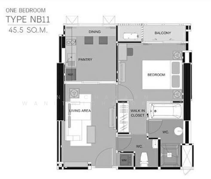 Rhythm Sathorn, Bangkok, 141 Soi Sathorn 21, Yan Nawa, Sathon, Bangkok, 1 Bedroom, 45 sqm, Condo For Rent, by Nitchakarn Wanitwichakornkit, 500479228 - DDproperty.com