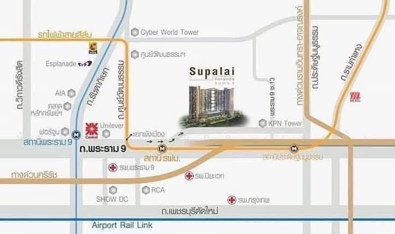 Supalai Veranda Rama 9 : ศุภาลัย เวอเรนด้า พระราม 9, กรุงเทพ, 349 ถนนพระราม 9, บางกะปิ, ห้วยขวาง, กรุงเทพ, 42 ตร.ม., คอนโด ให้เช่า, โดย นัทยาพร พึ่มกุล (เบนซ์), 500479374 - DDproperty.com