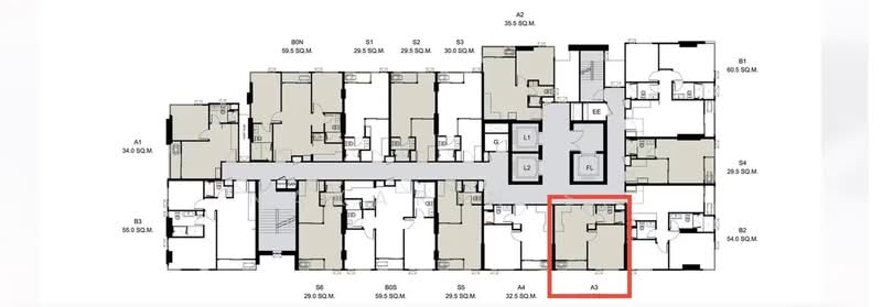 Maru Ekkamai 2, Bangkok, 70-5 Sukhumvit 63 Road, Phra Kanong Nua, Watthana, Bangkok, 1 Bedroom, 33 sqm, Condo For Rent, by Nakarin S., 500480092 - DDproperty.com