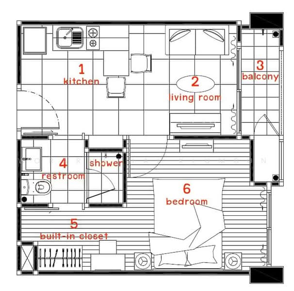 Whizdom Punnawithi Station, Bangkok, Soi Phongwet Anuson 1, Bang Chak, Phra Khanong, Bangkok, 1 Bedroom, 36 sqm, Condo For Sale, by Woraruethai Klumbun, 500480192 - DDproperty.com