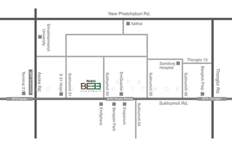 Noble BE33, Bangkok, 19 Soi Sukhumvit 33, Khlong Tan Nua, Watthana, Bangkok, 1 Bedroom, 34 sqm, Condo For Rent, by Ladapa Kongpichitchoke, 500480328 - DDproperty.com