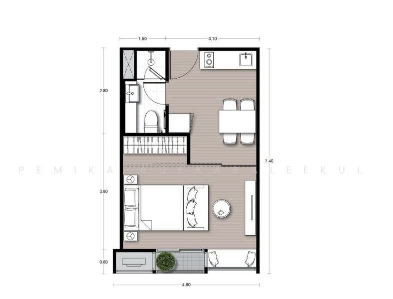 Noble Form Thonglor, Bangkok, Sukhumvit 55, Khlong Tan Nua, Watthana, Bangkok, 1 Bedroom, 32 sqm, Condo For Sale, by Pemika Aukkaraleekul, 500480741 - DDproperty.com