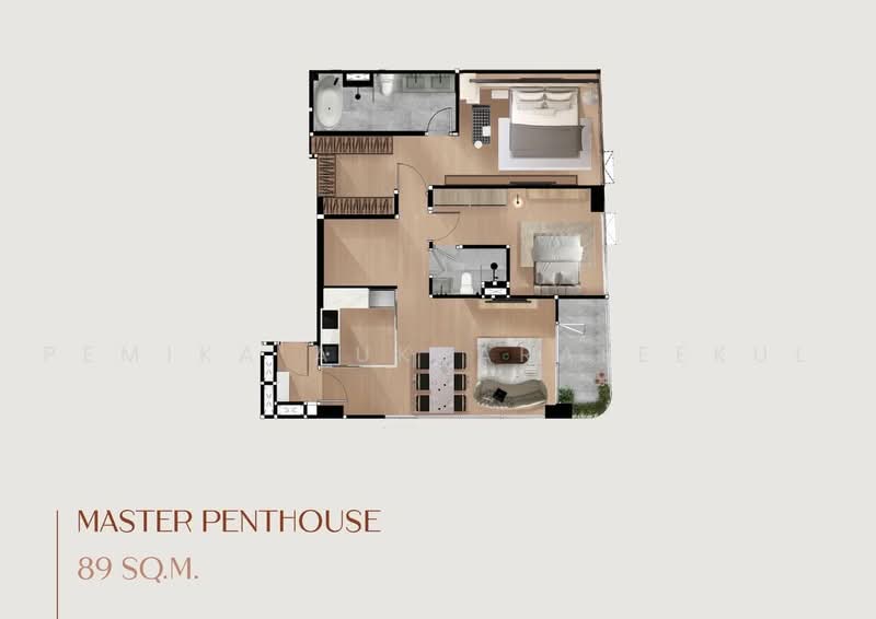 Aritier Penthouse at Ari, Bangkok, Soi Ari Samphan 7 Alley, Samsen Nai, Phaya Thai, Bangkok, 2 Bedrooms, 90 sqm, Condo For Sale, by Pemika Aukkaraleekul, 500481027 - DDproperty.com