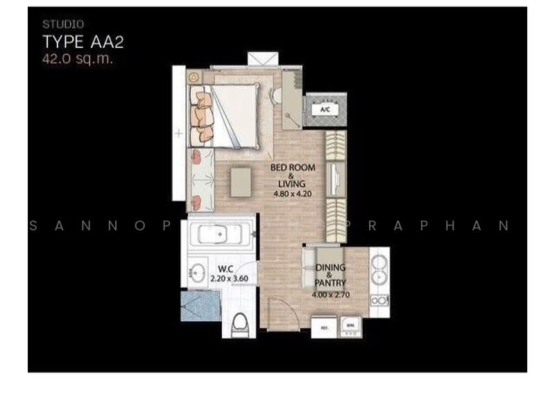 The Address Chidlom : ดิ แอดเดรส ชิดลม, กรุงเทพ, ถนนเพชรบุรี, ลุมพินี, ปทุมวัน, กรุงเทพ, 42 ตร.ม., คอนโด ขาย, โดย Sannop Phongpraphan, 500481038 - DDproperty.com